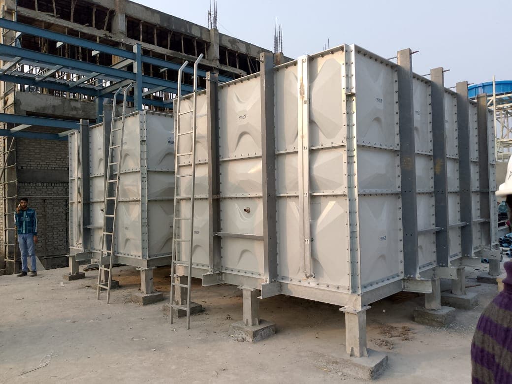 On-Site Panel Assembly — Modular panel tanks · field installation